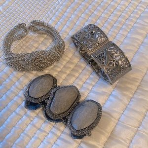 3 Bracelet Bundle-Greyish tones